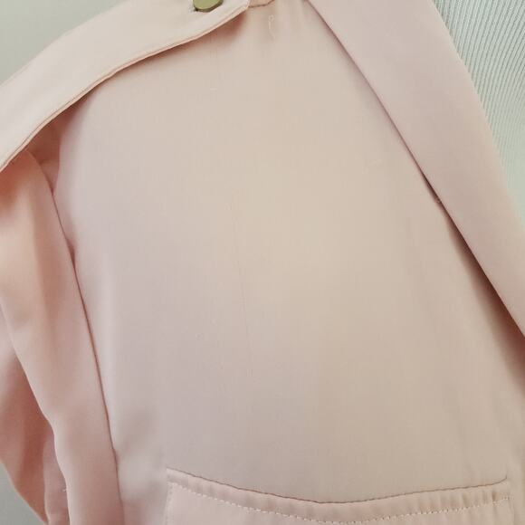 L'Academie The Safari Crop Top Blouse Blush Small - Picture 10 of 16